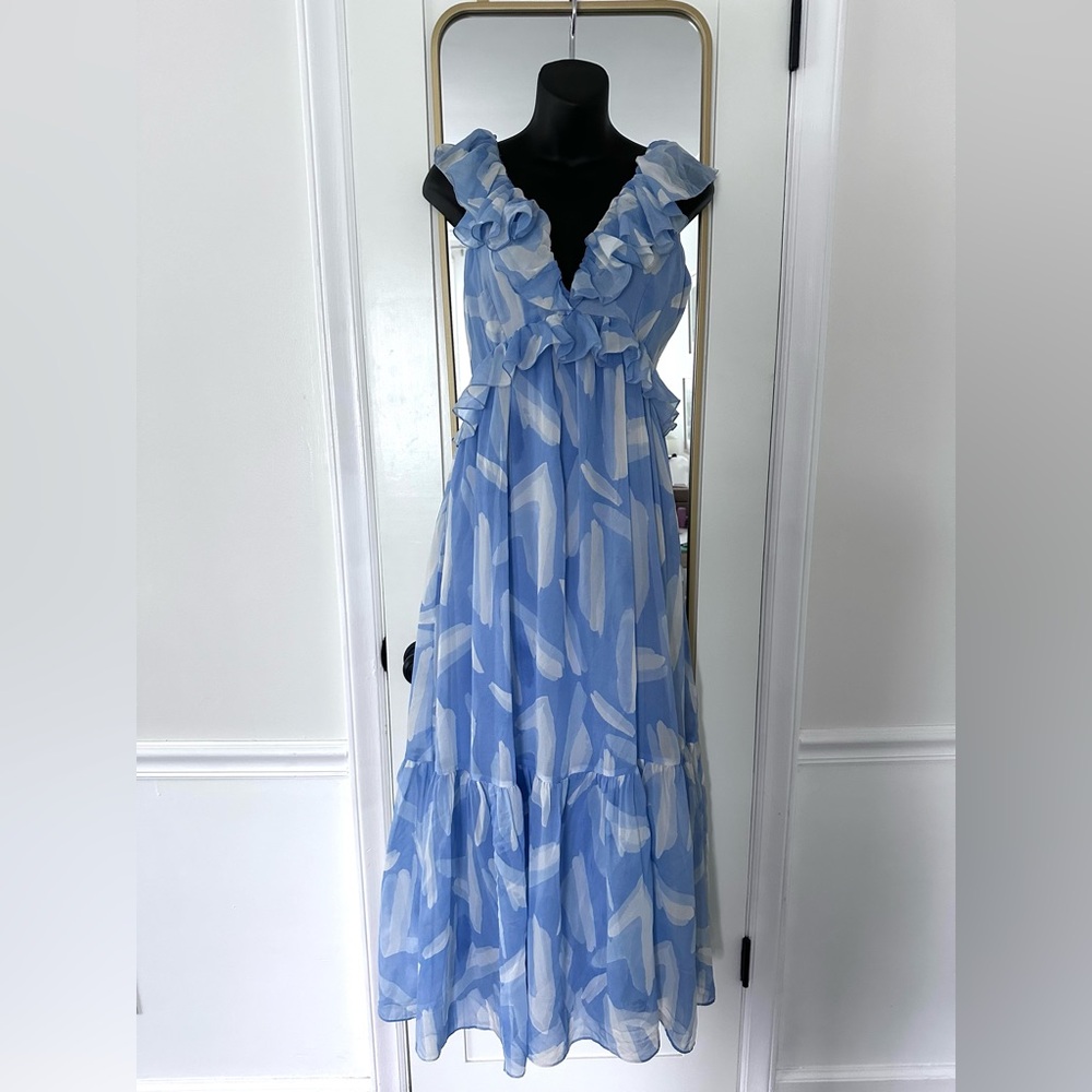 Abercrombie & Fitch Ruffle Maxi Dress, size 4